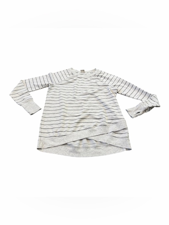 Danskin Tops - Danskin Women’s Long Sleeved Heavy Shirt, Gray Striped, Size Small